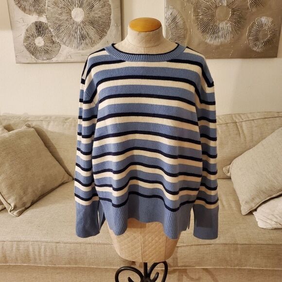 Nordstrom Signature Stripe Cashmere Sweater - Picture 4 of 13